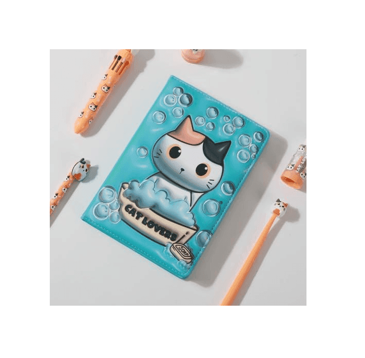 NOTEBOOK A5 ITOTAL 3D SQUISHY GATTO ARANCIONE - 4