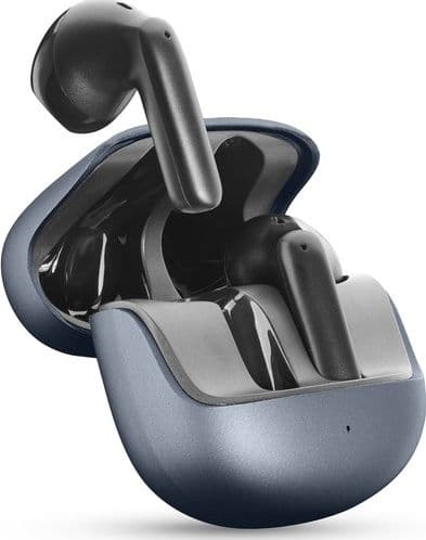 auricolare vivavoce bluetooth doppio  con base di ricarica nero enc