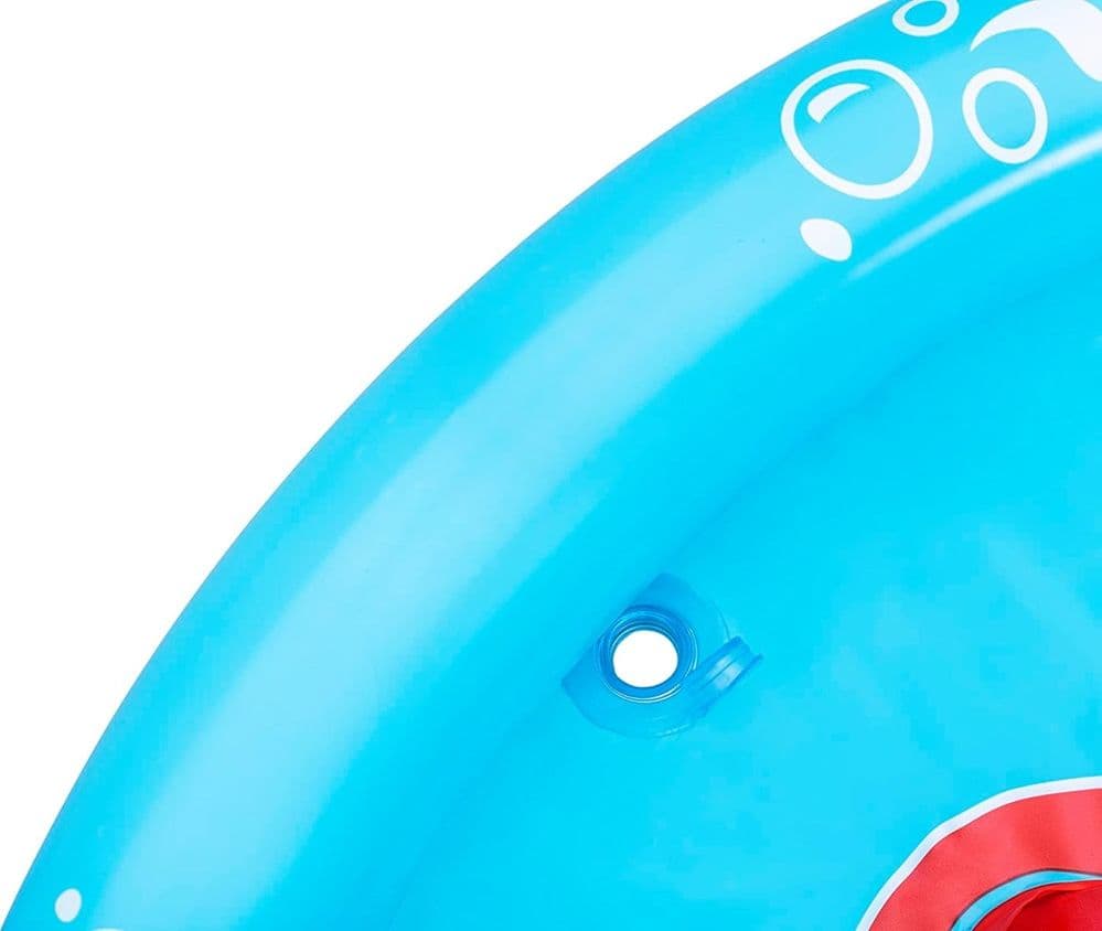 PISCINA GIOCO GONFIABILE LIL SEASHAPES CON SCHIENALE TETTO BIMBI +6 MESI GIARDINO 52568 - 21