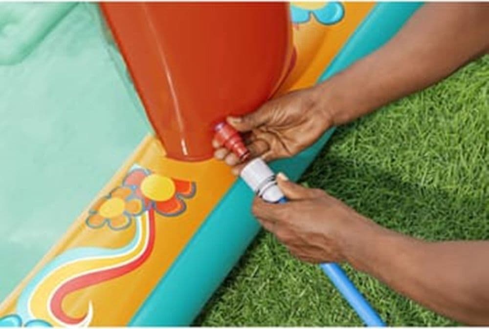 PLAY CENTER PISCINA GONFIABILE RETRO GROOVE PER BAMBINI 193X152X74CM GIARDINO 53164 - 8