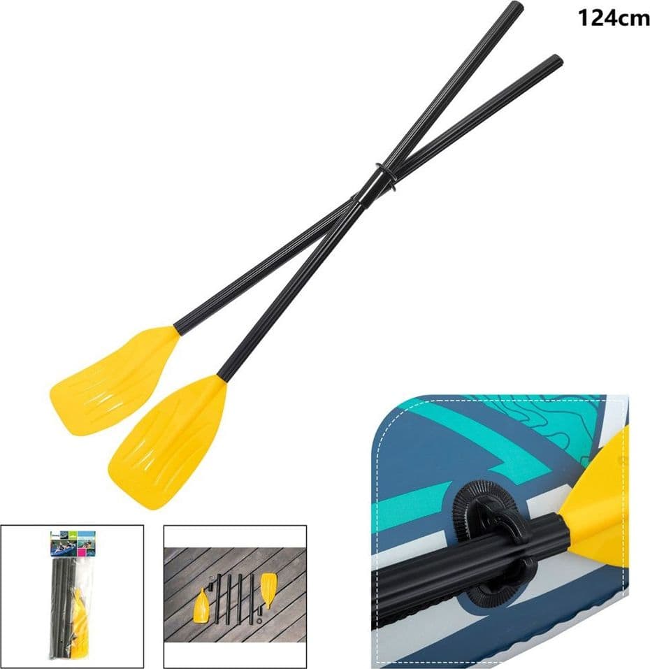 COPPIA REMI 124 CM PAGAIA STRUTTURA A 3 SEZIONI FACILI DA MONTARE TAGLIA UNICA 62015 - 5