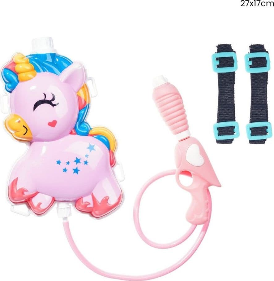 PISTOLA AD ACQUA ZAINETTO A FORMA DI UNICORNO 27X17CM GIOCATTOLO ESTATE BAMBINE 618546 - 2