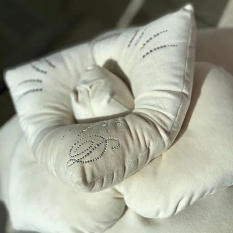 Cuscino Arredo Velluto 40x40 David Rosa con Cristalli - 2