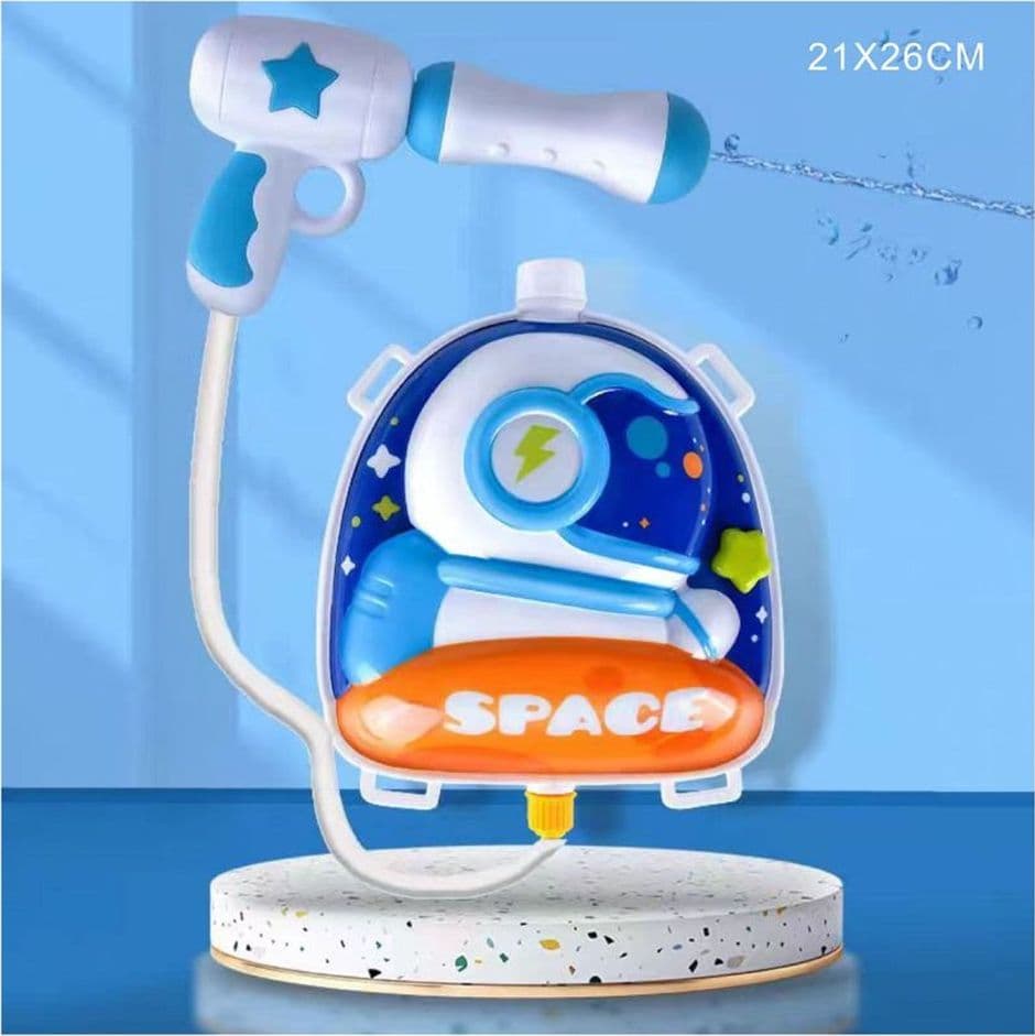 ZAINO CON PISTOLA AD ACQUA PER BAMBINI GIOCATTOLO 21X26CM DESIGN ASTRONAUTA 618548 - 5