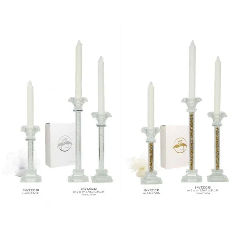 Regalo Harmony Coppia porta candela  Cristallo - 2