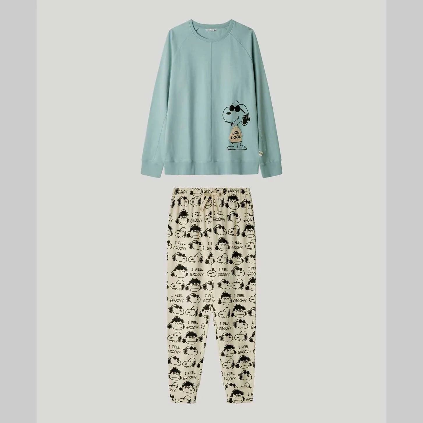 Pigiama Uomo Gisela 2/20224S Snoopy Family Time in Cotone - 2