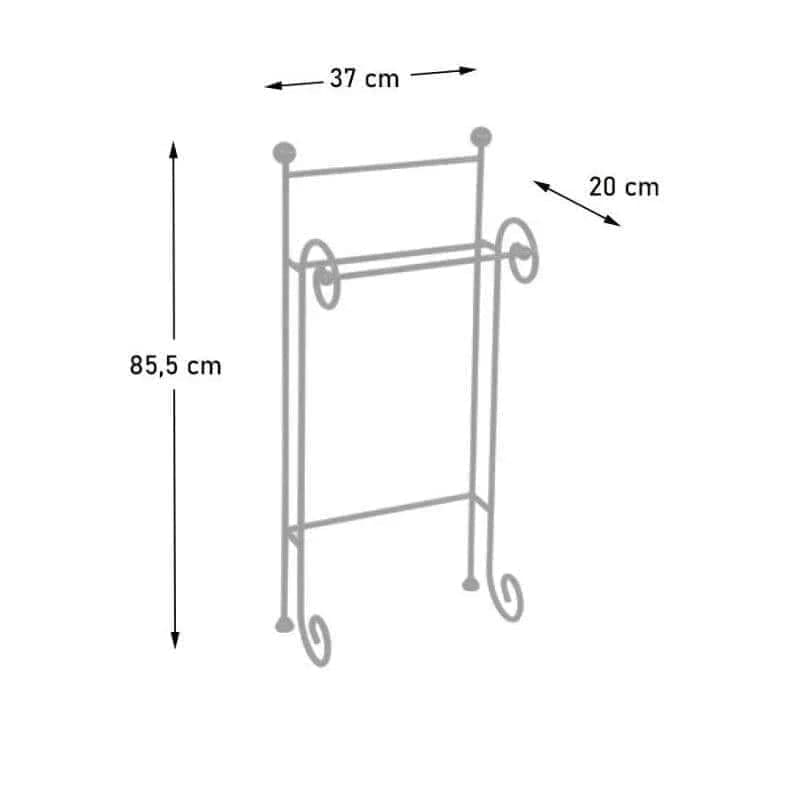 Porta Asciugamani Ceart Riccio  Metallo - 2