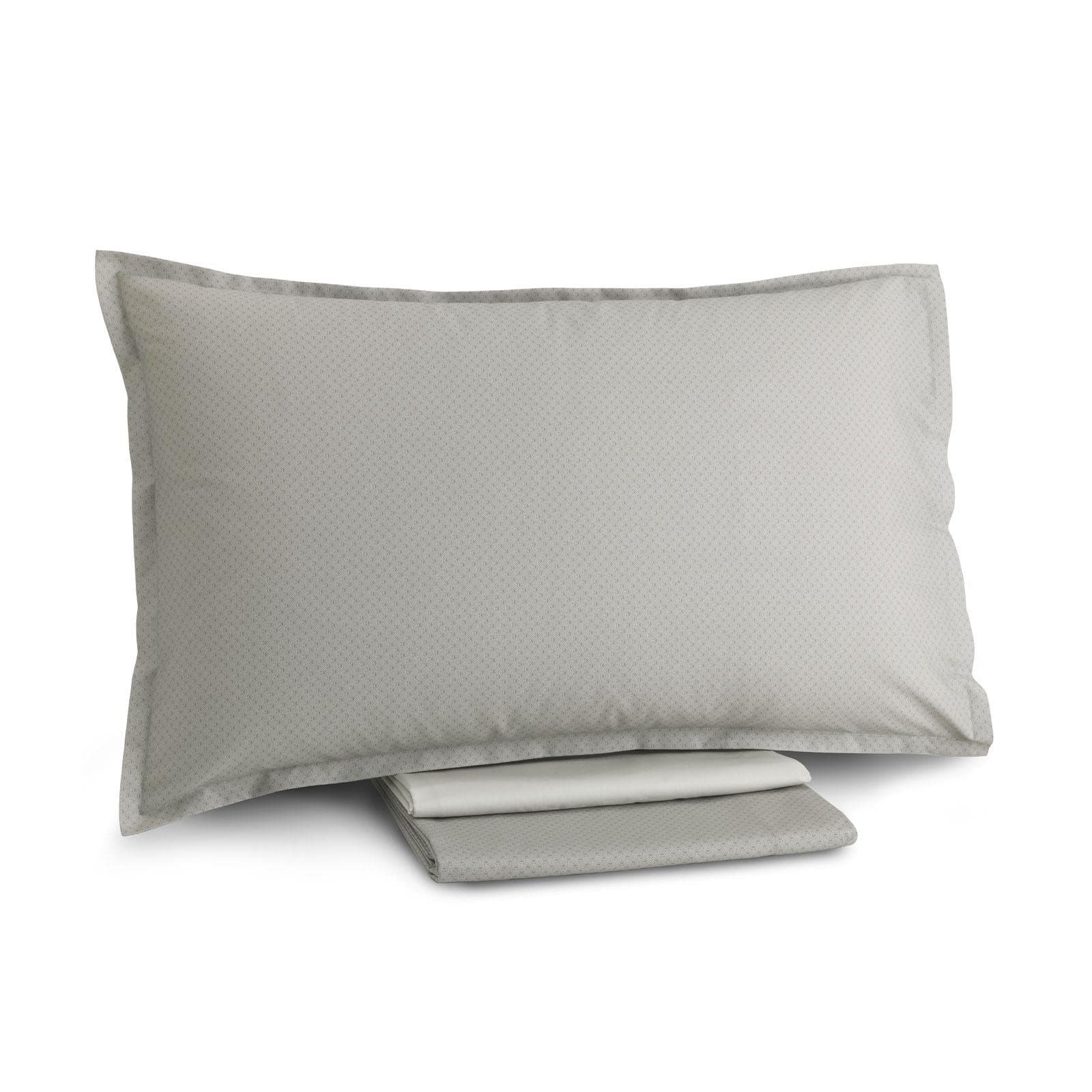 Completo Lenzuola Trussardi Tie Sabbia Raso Cotone Matrimoniale