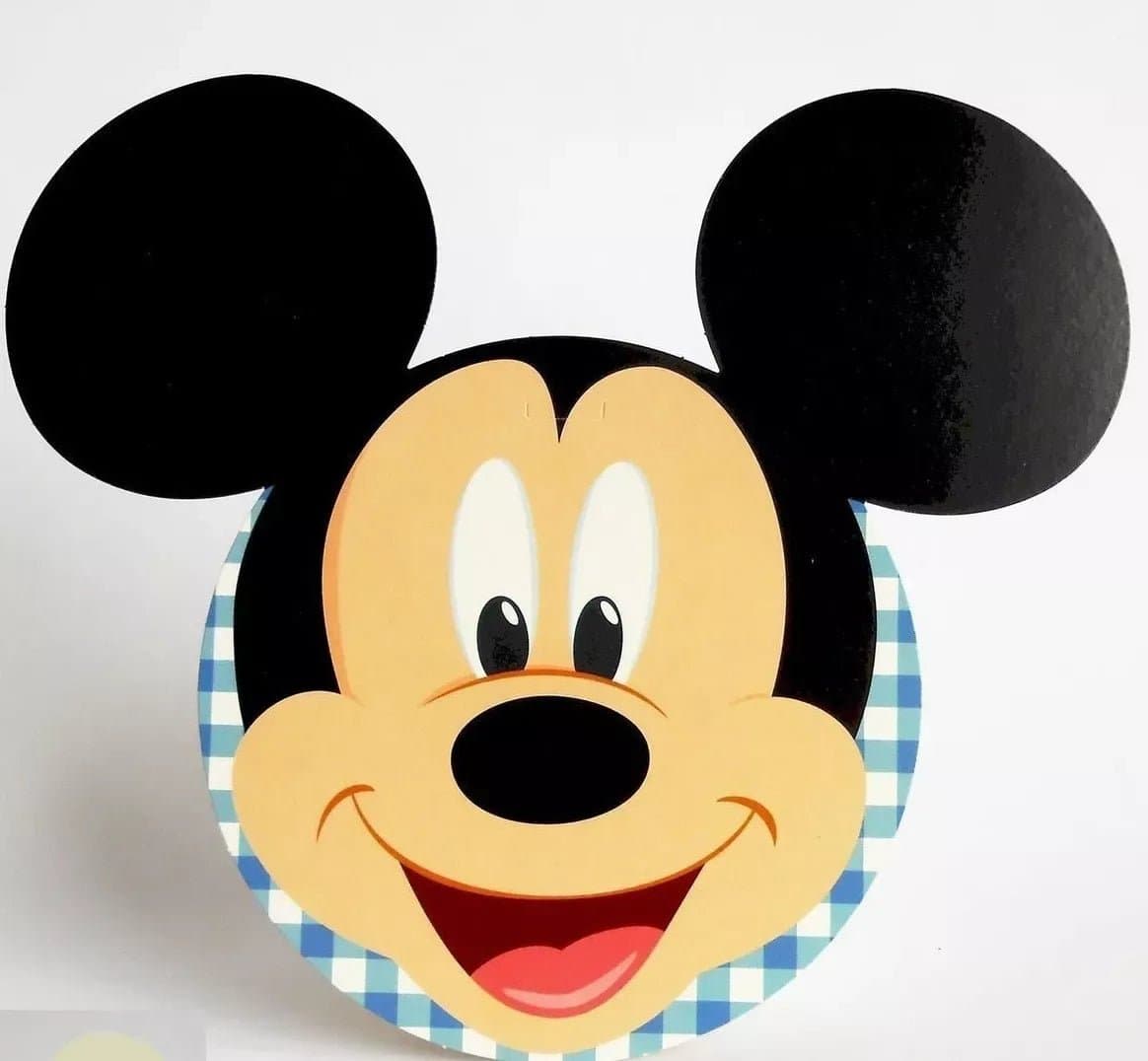 Tag Nascita Bimbo Biglietto invito Disney Topolino Mickey Blu - 3