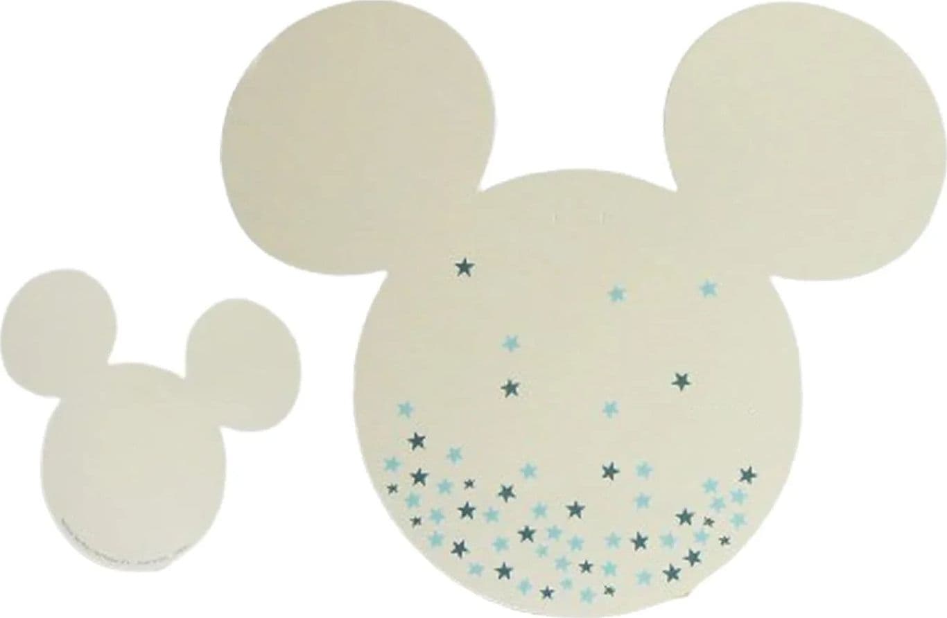 Tag Nascita Bimbo Biglietto invito Disney Mickey Stars  Carta - 2