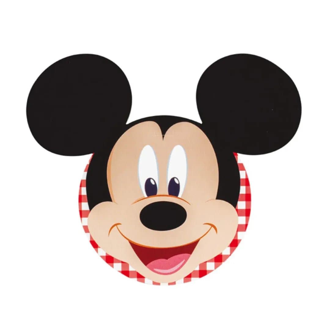 Tag Nascita Bimbo Biglietto invito Disney Topolino Mickey Rosso - 2