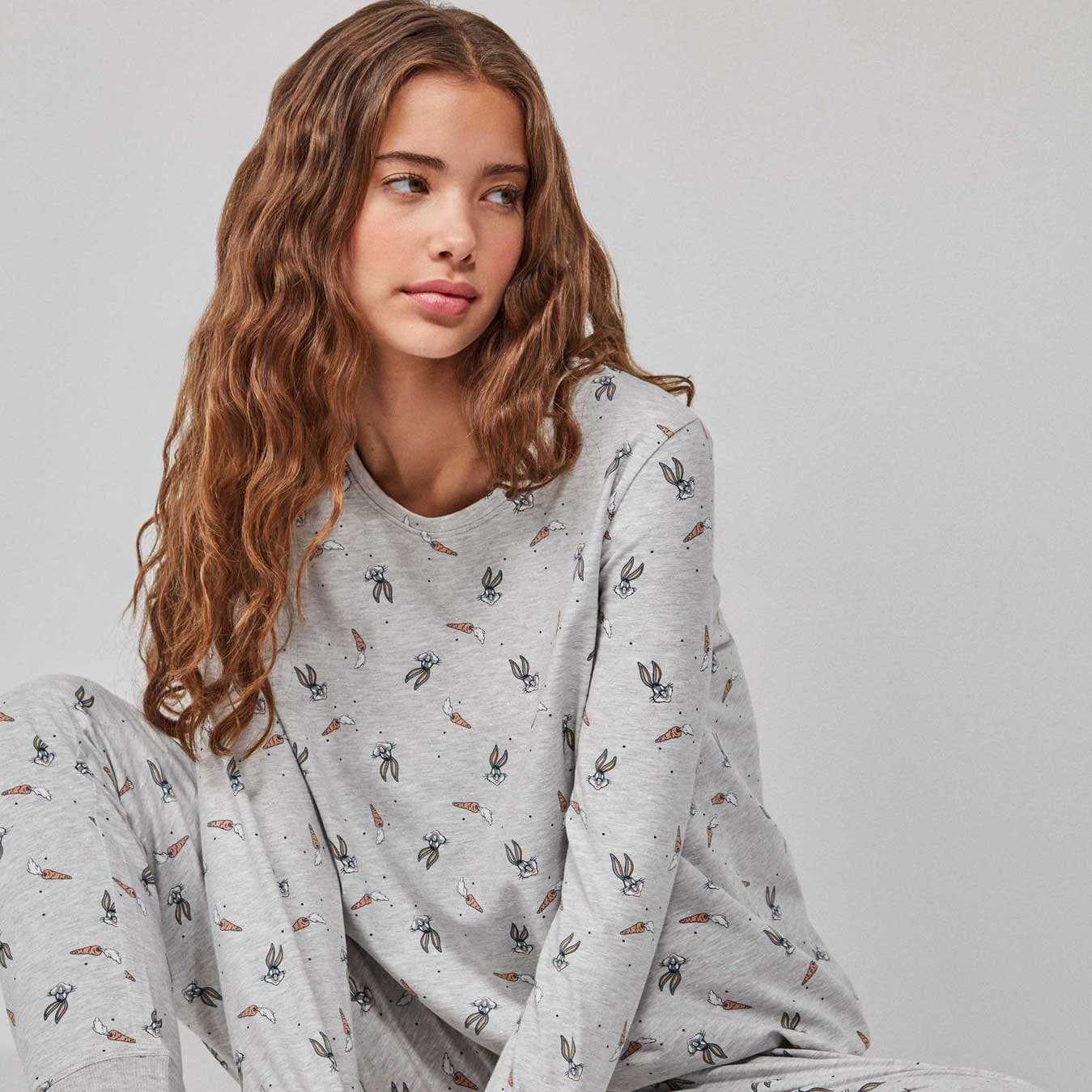 Pigiama Donna Gisela 2/20236S Bugs Bunny in Jersey di Cotone - 3