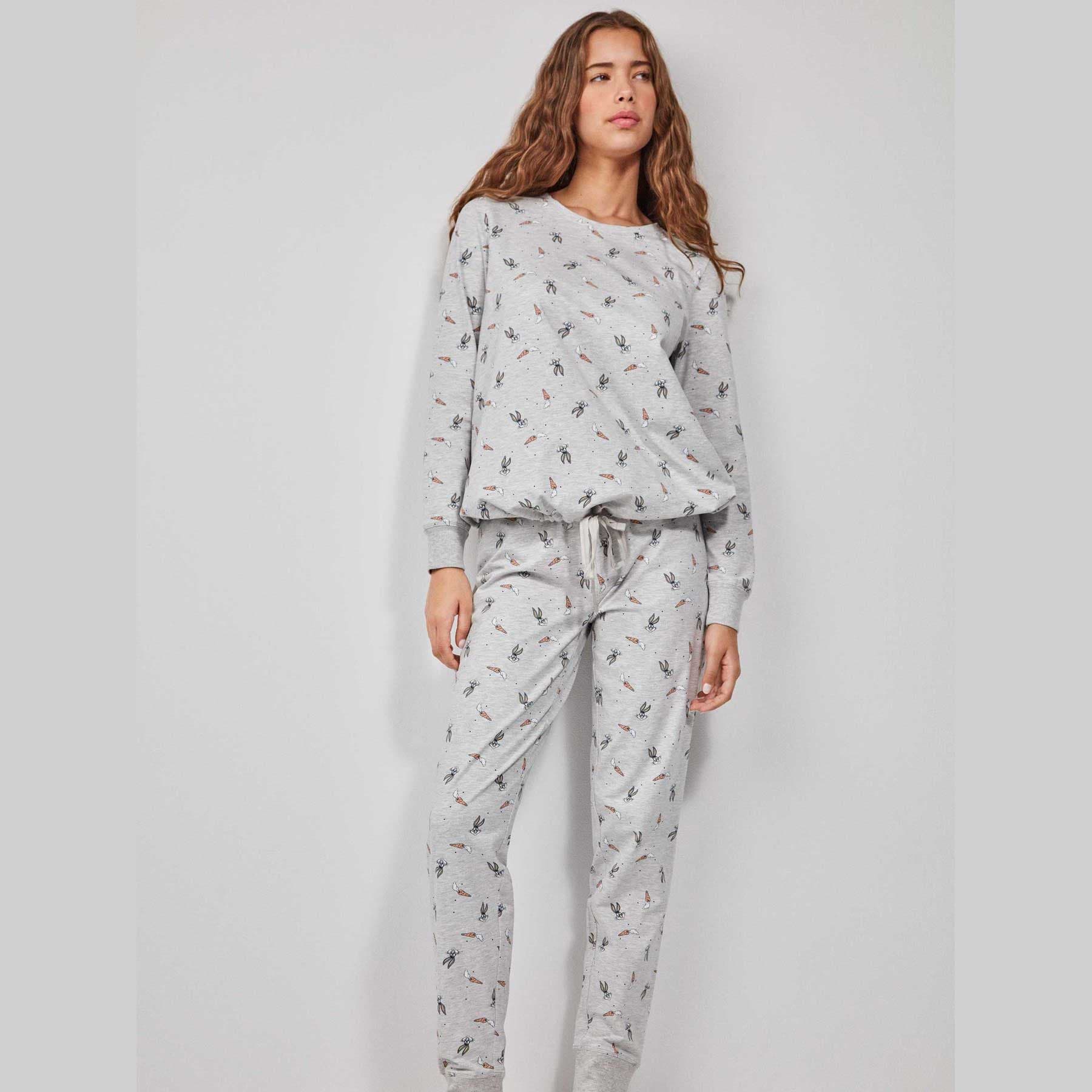 Pigiama Donna Gisela 2/20236S Bugs Bunny in Jersey di Cotone - 5