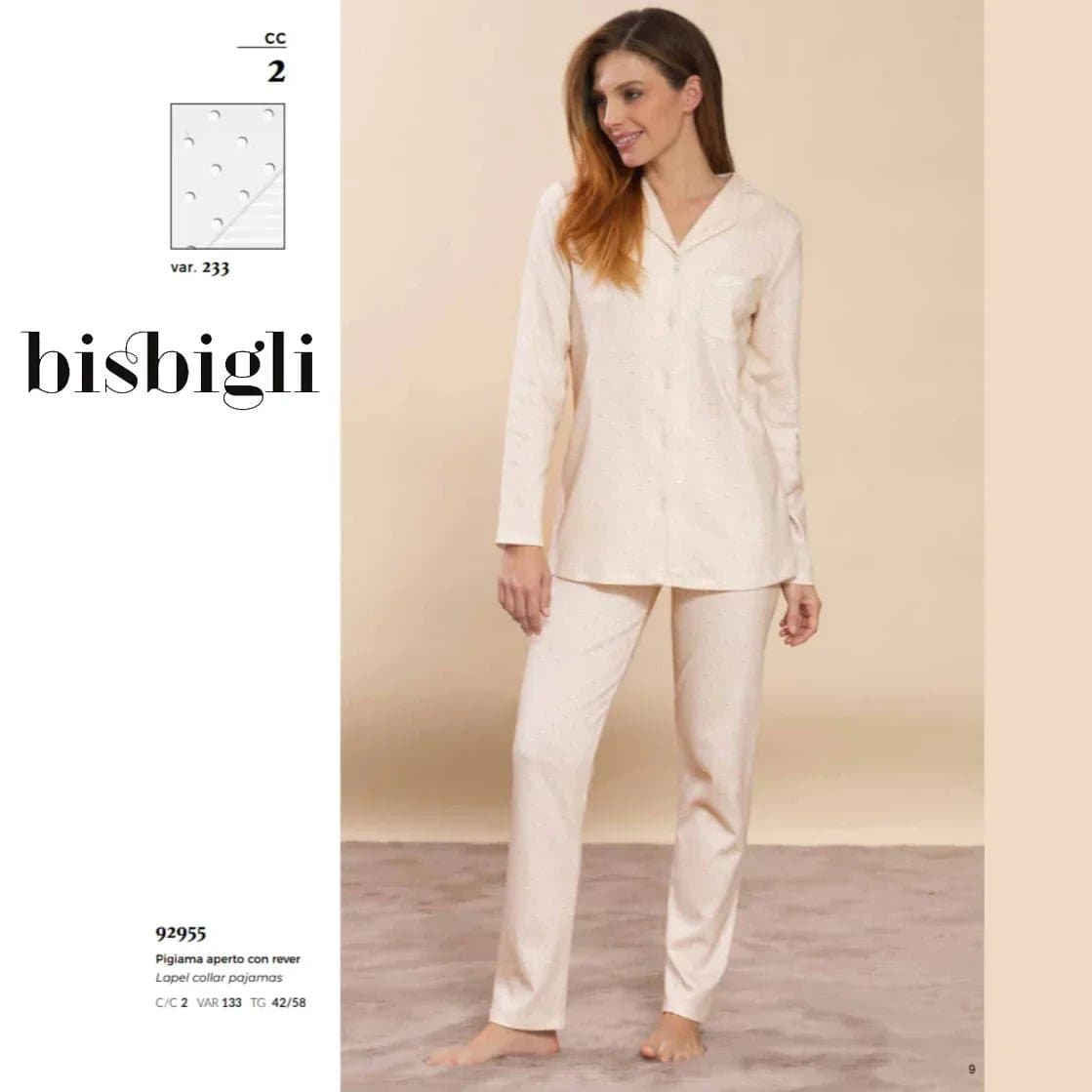 Pigiama Primavera/Estate Donna Bisbigli BP292955 44 100% CO - 2
