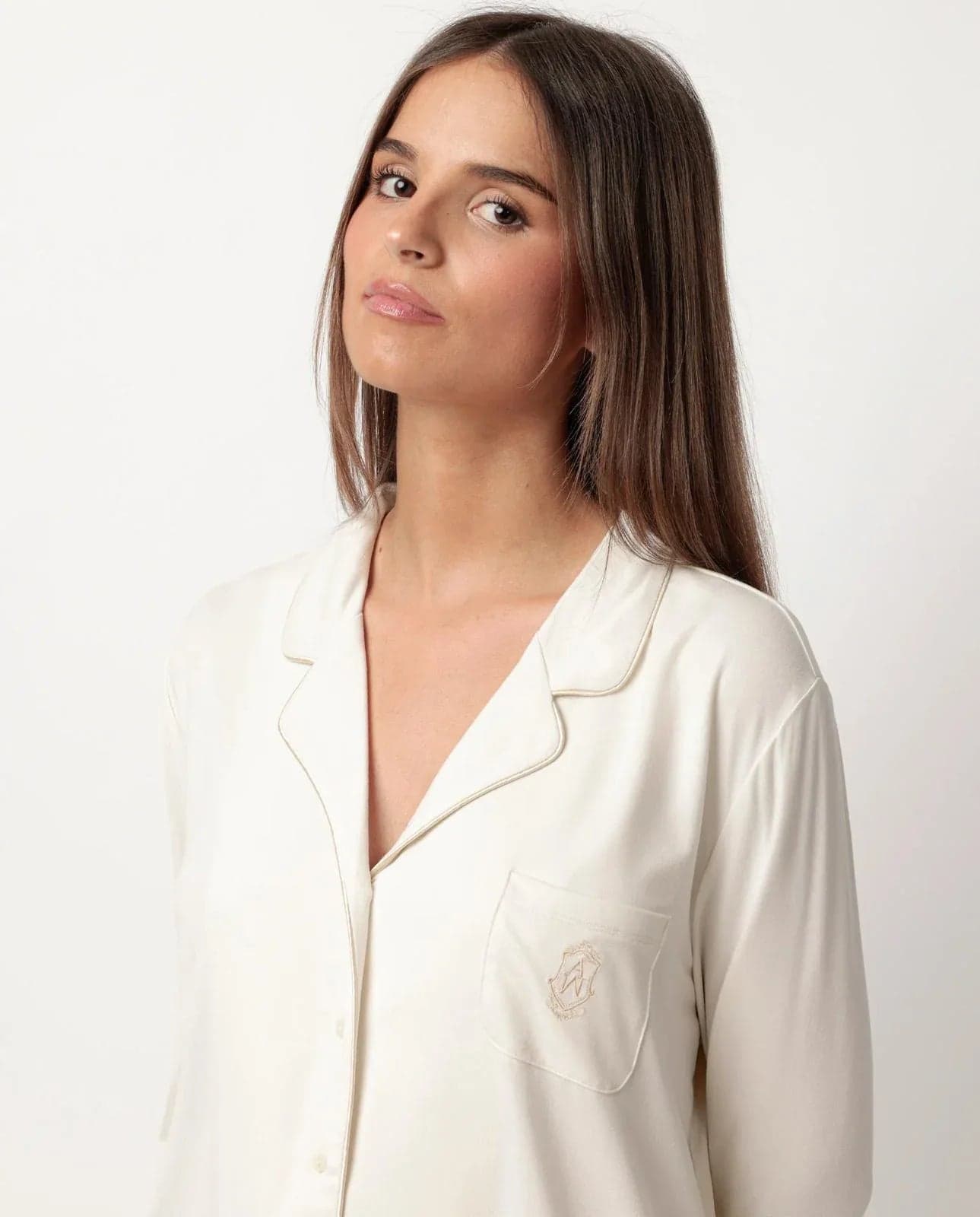 Pigiama Donna Admas Luxury Edizione Limitata con Camicia Aperta e Pantalone Lungo - 11