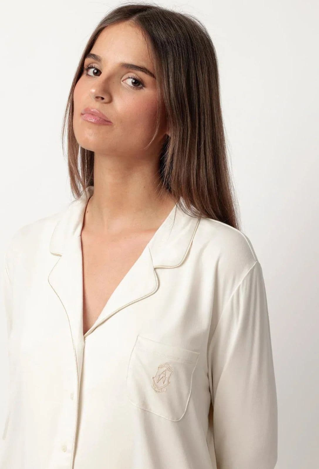 Pigiama Donna Admas Luxury Edizione Limitata con Camicia Aperta e Pantalone Lungo - 7