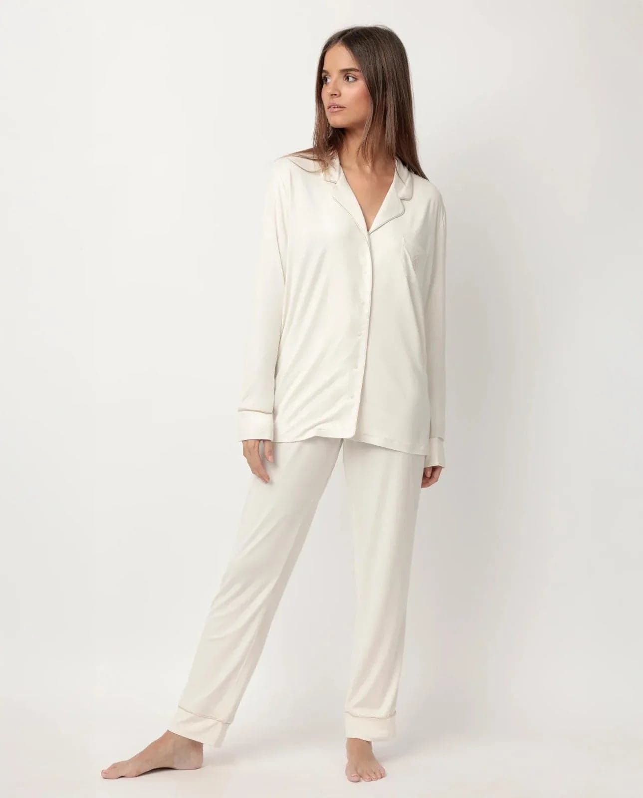 Pigiama Donna Admas Luxury Edizione Limitata con Camicia Aperta e Pantalone Lungo - 8