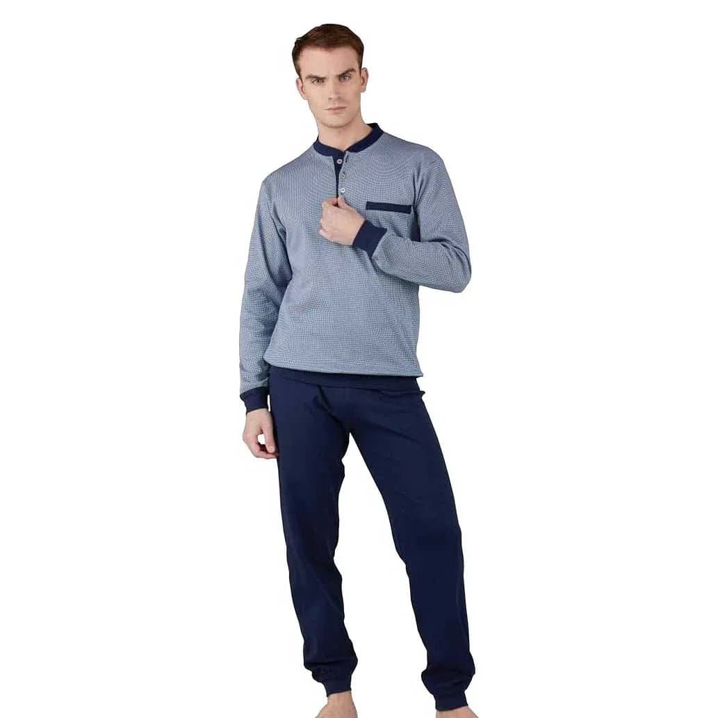 Pigiama Autunno/Inverno Uomo Bipbip 7150 100% Cotone Pettinato - 3