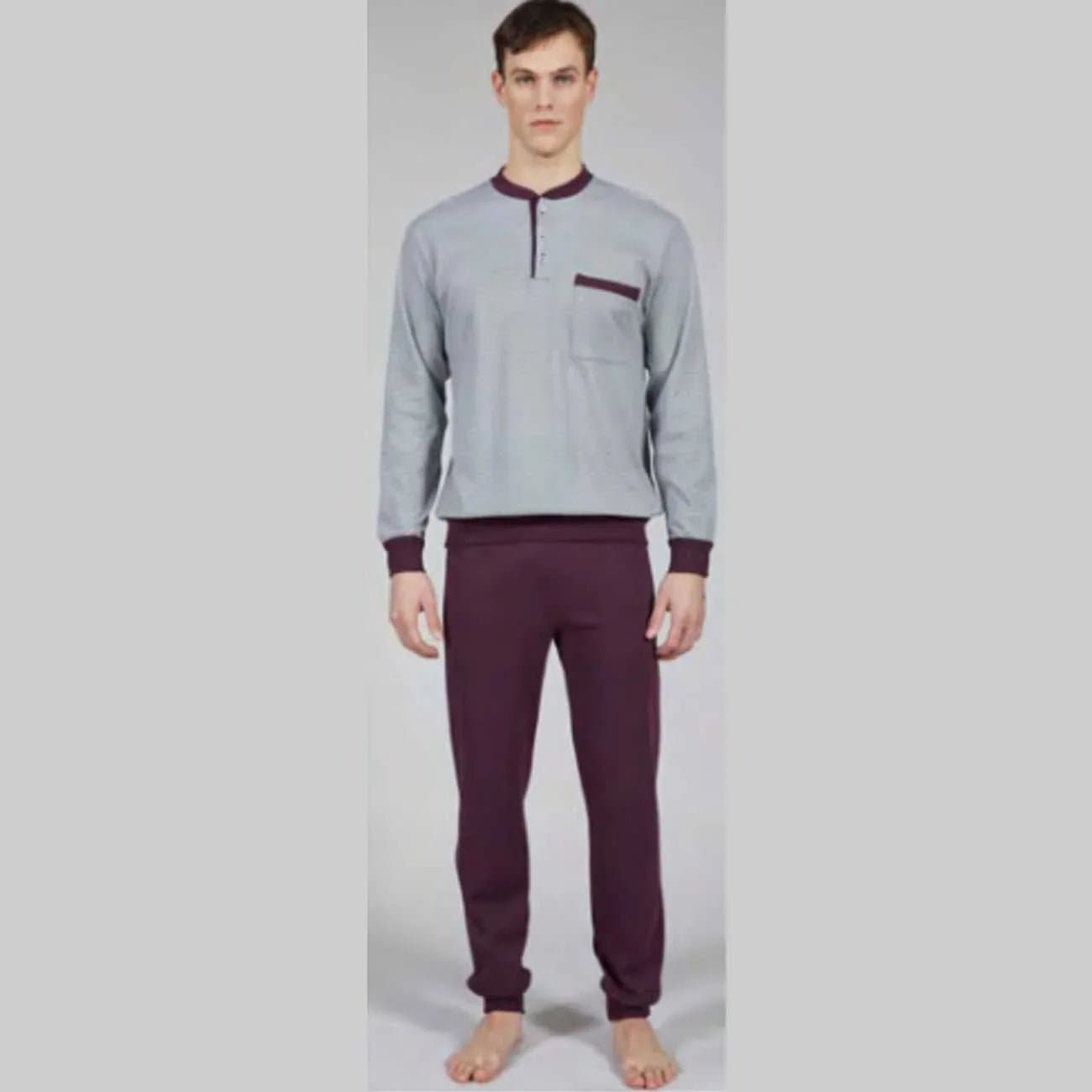 Pigiama Autunno/Inverno Uomo Bipbip 7150 100% Cotone Pettinato - 4