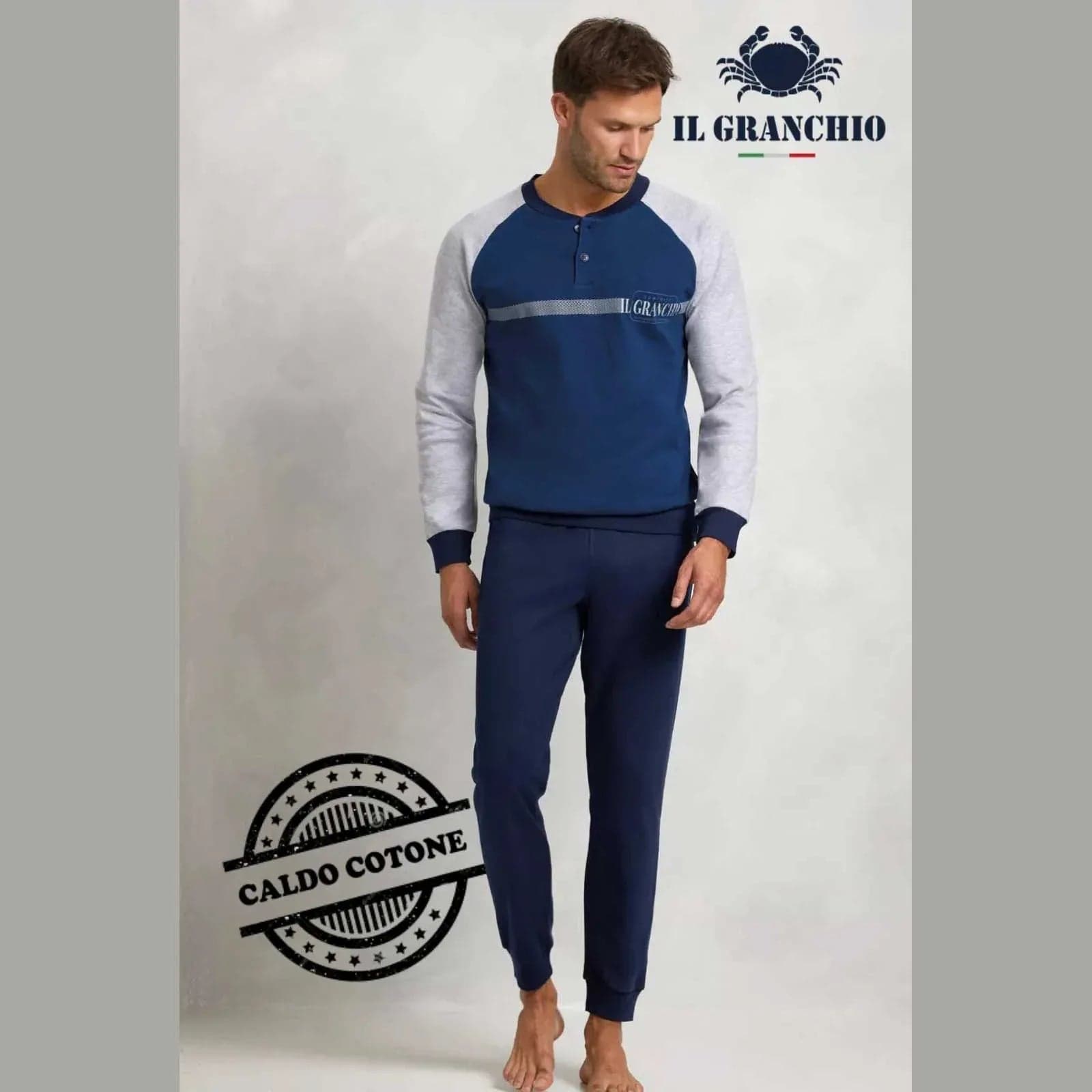Pigiama Autunno/Inverno Uomo Il Granchio GP2071 Cotone interlock - 4