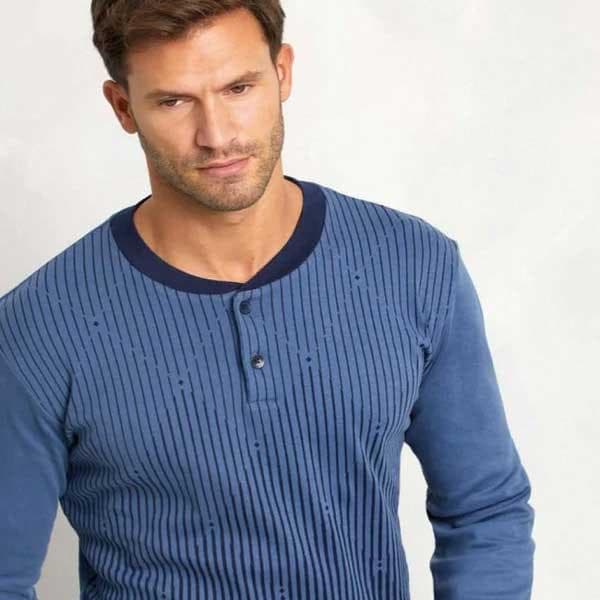 Pigiama Autunno/Inverno Uomo Il Granchio GP2069 Cotone interlock - 2