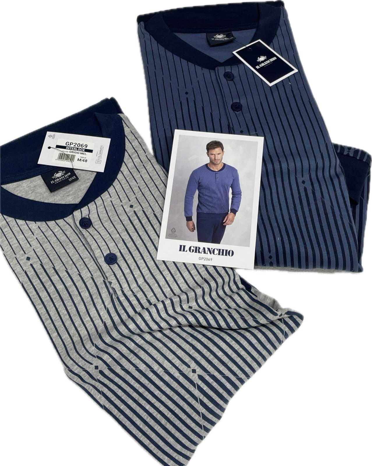 Pigiama Autunno/Inverno Uomo Il Granchio GP2069 Cotone interlock - 5