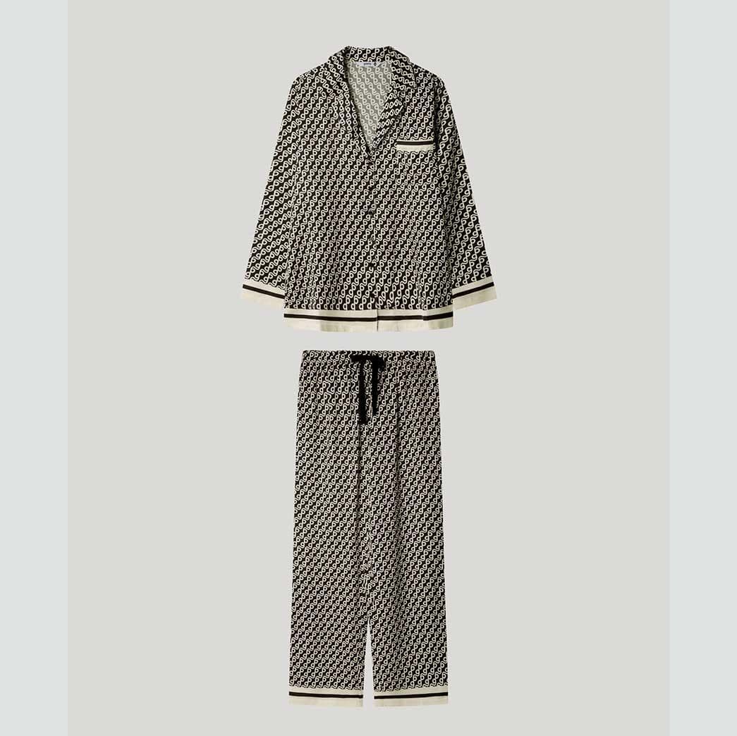 Pigiama Donna Gisela 2/20183S in Raso con Camicia e Pantaloni Lunghi - 2