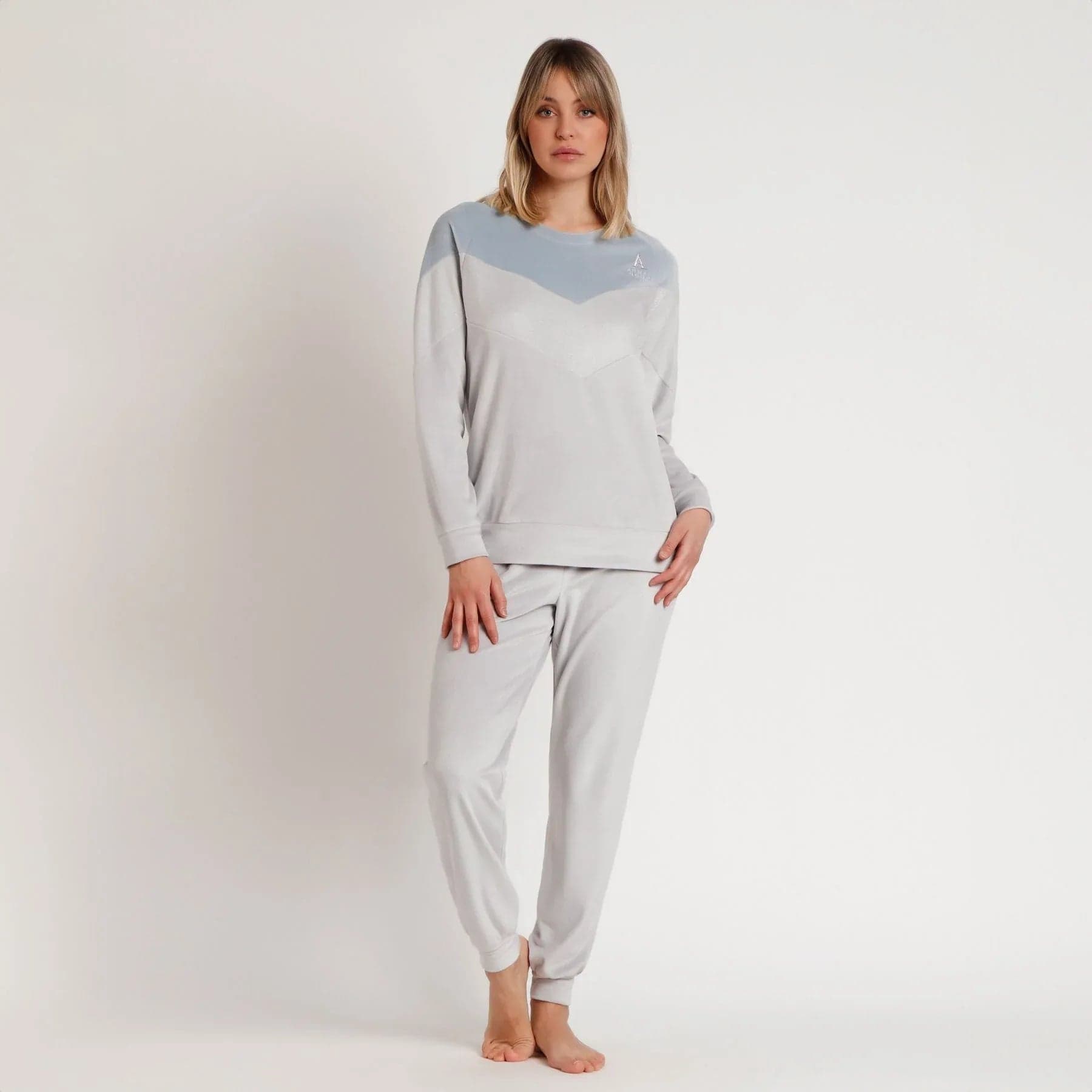 Pigiama Donna Admas 62559 Home Comfort Collection con Maglia Manica Lunga e Pantalone Lungo - 6