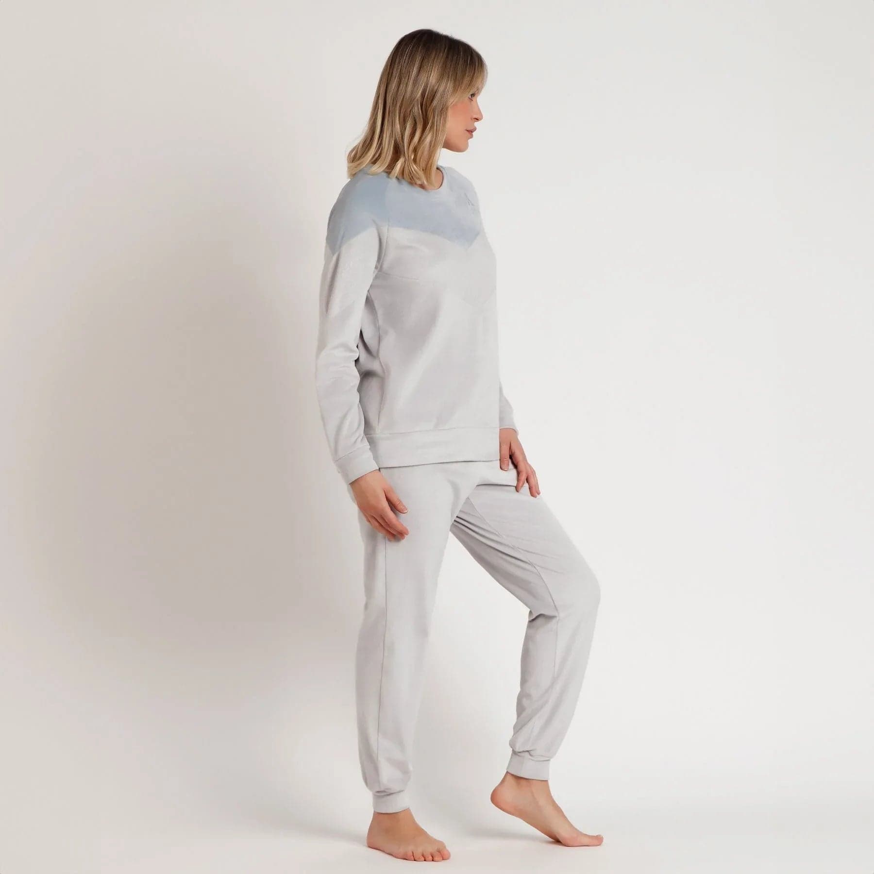 Pigiama Donna Admas 62559 Home Comfort Collection con Maglia Manica Lunga e Pantalone Lungo - 2