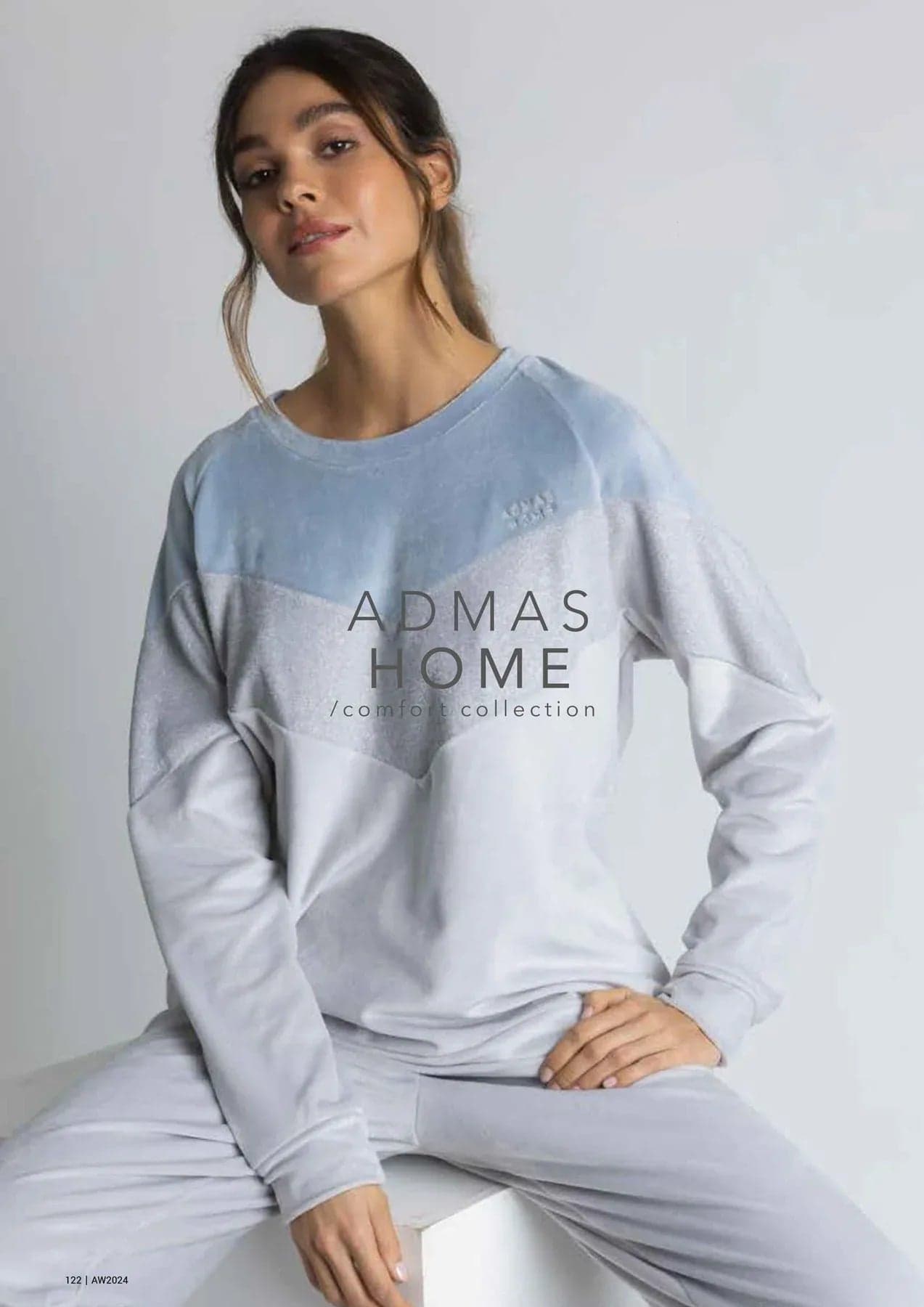 Pigiama Donna Admas 62559 Home Comfort Collection con Maglia Manica Lunga e Pantalone Lungo - 5