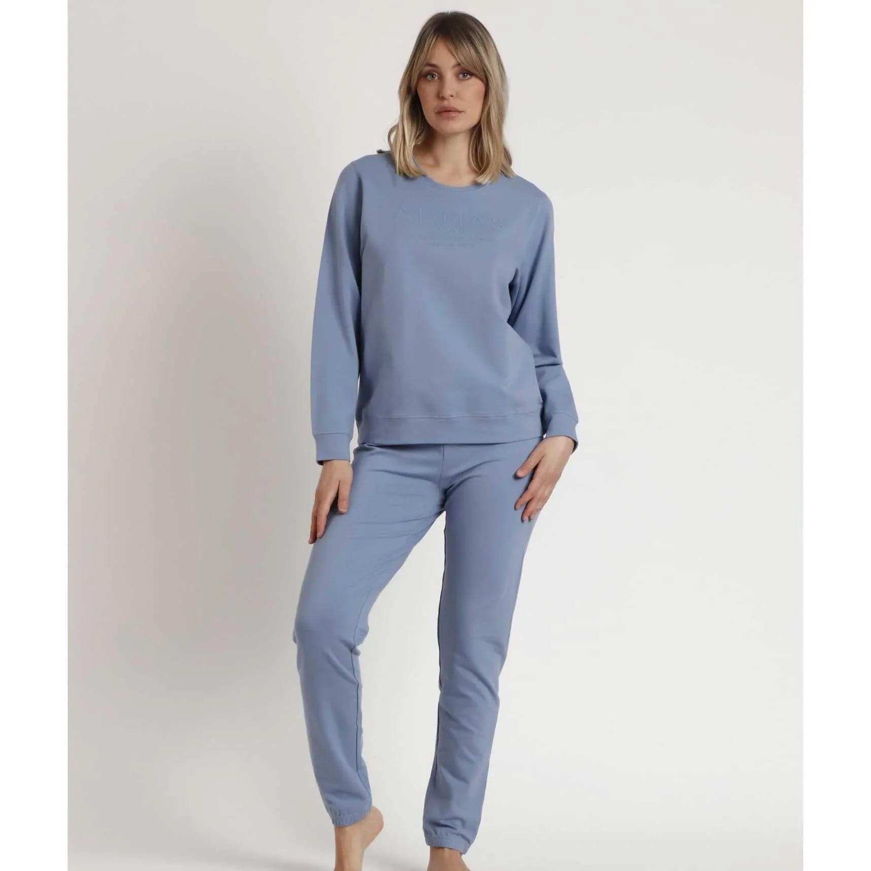 Pigiama Donna Admas 62900 Home Comfort Collection in Cotone con Manica Lunga - 5