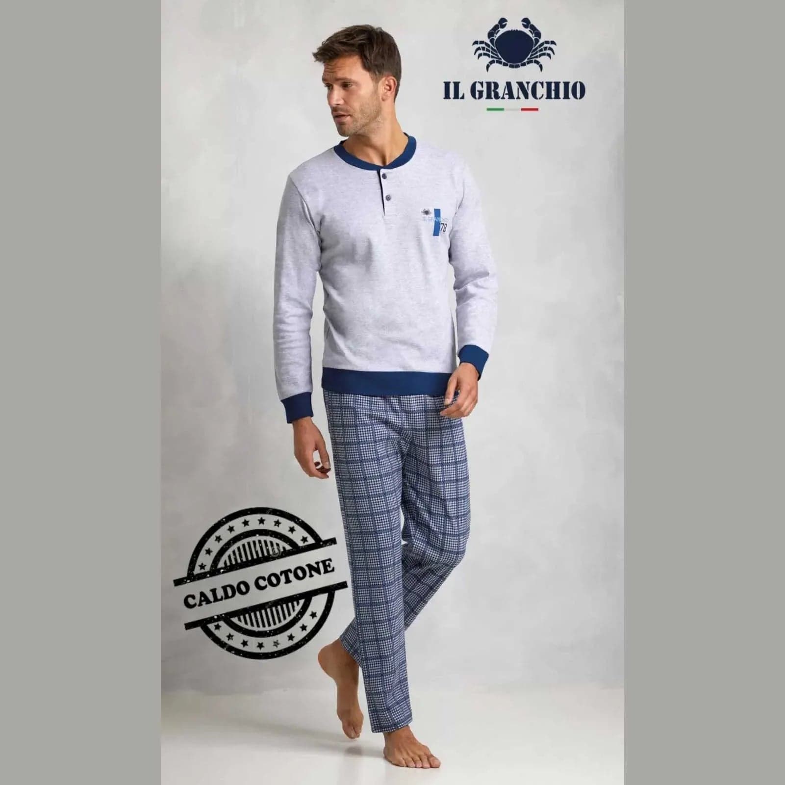 Pigiama Autunno/Inverno Uomo Il Granchio GP2070 Cotone interlock - 4
