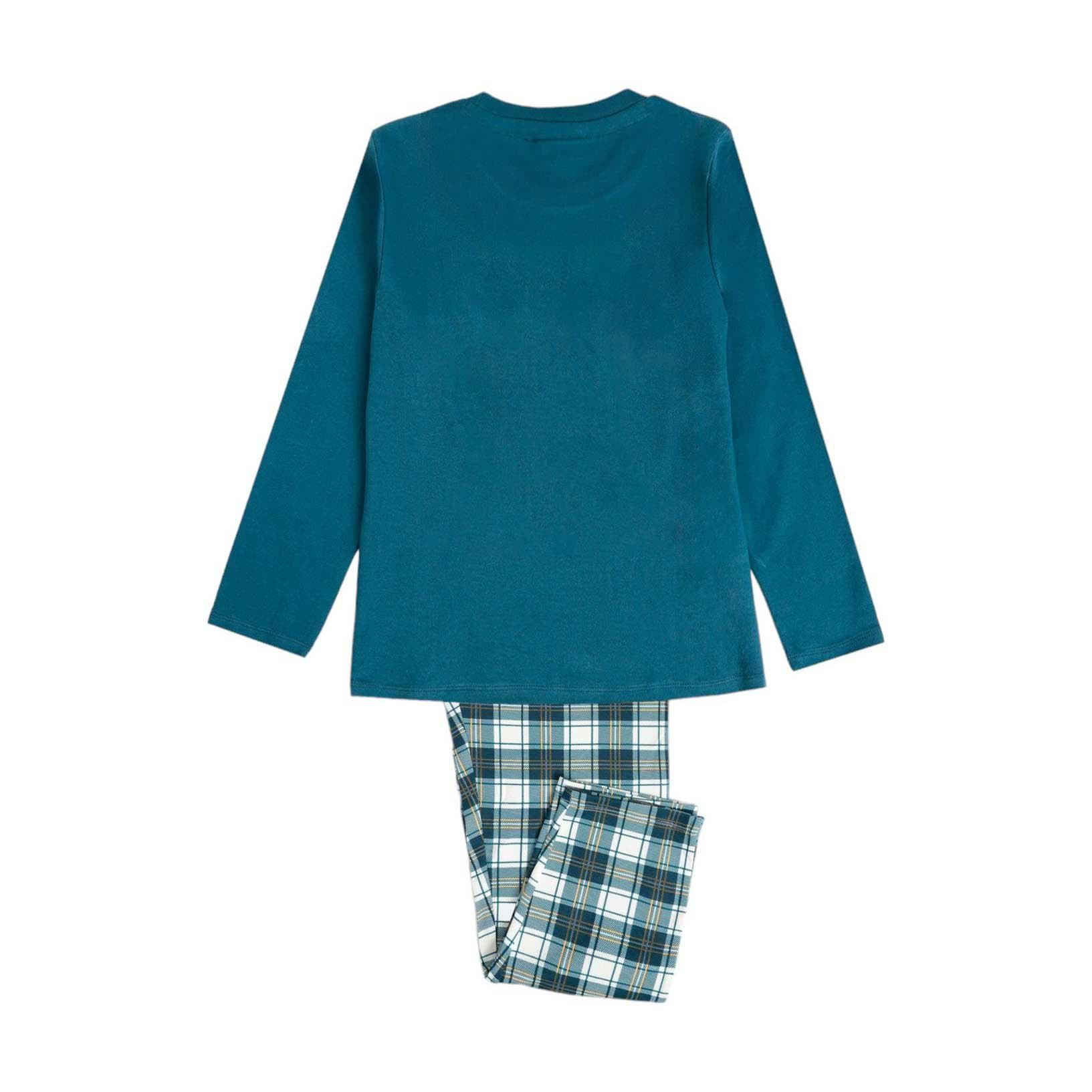 Pigiama Bimbo Peanuts 62462 in Caldo Cotone con Manica Lunga e Pantalone Lungo - 3
