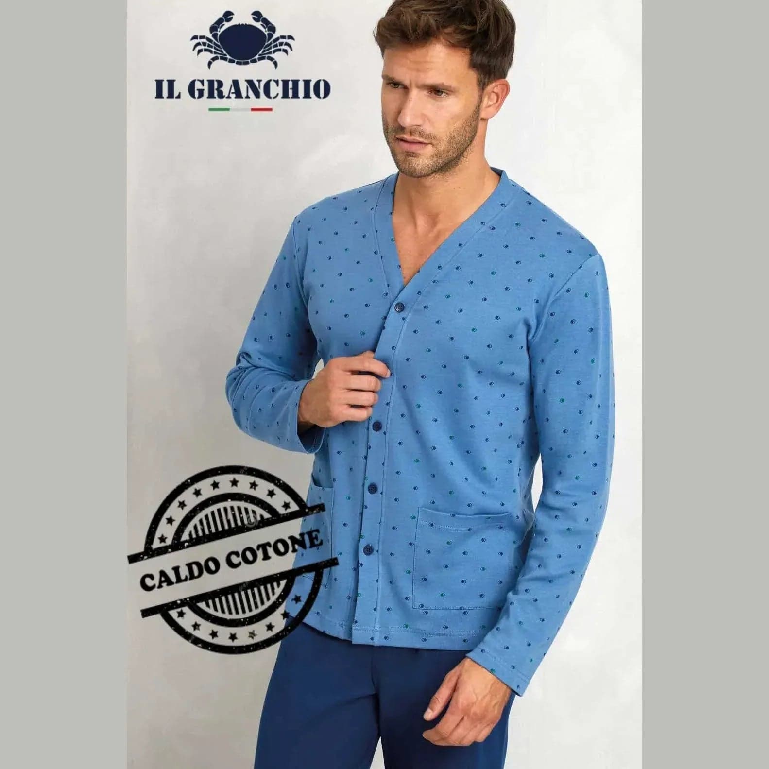 Pigiama Autunno/Inverno Uomo Il Granchio GP2073A Cotone interlock - 4