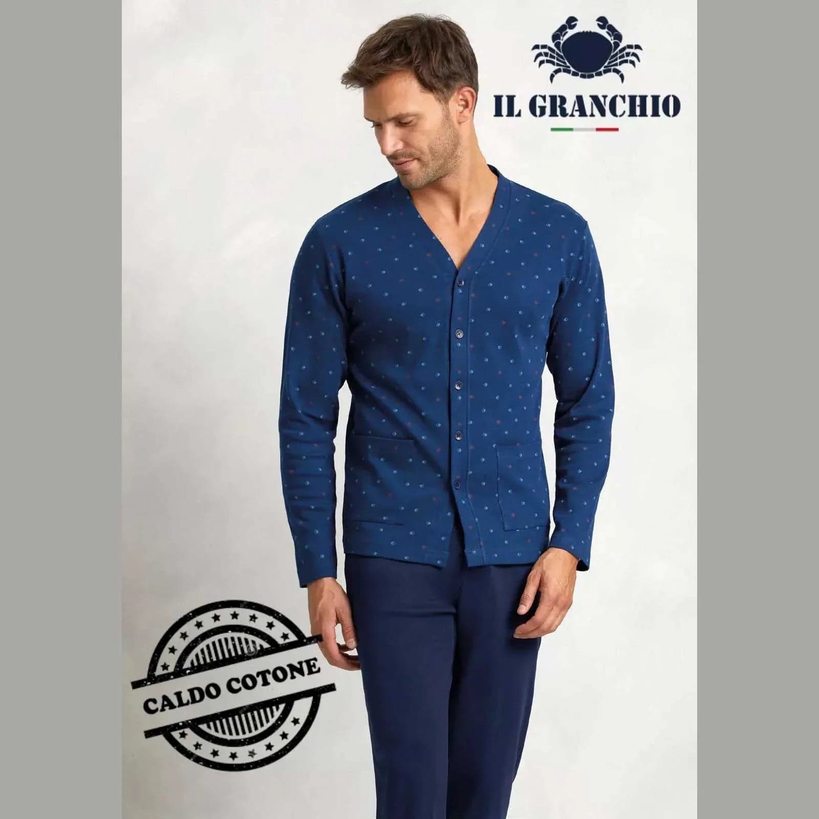 Pigiama Autunno/Inverno Uomo Il Granchio GP2073A Cotone interlock - 3