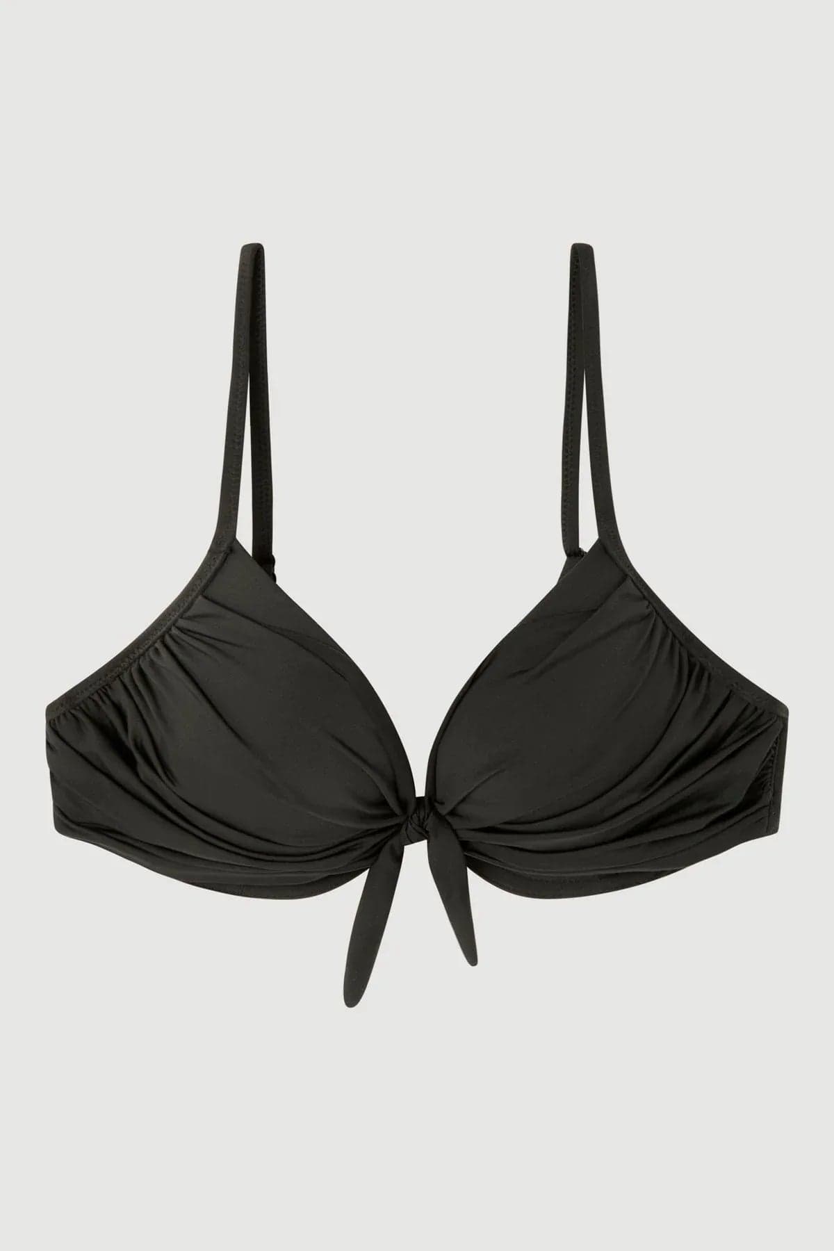 Bikini Donna Gisela Nero con Top Push Up e Slip Brasiliano a V - 4