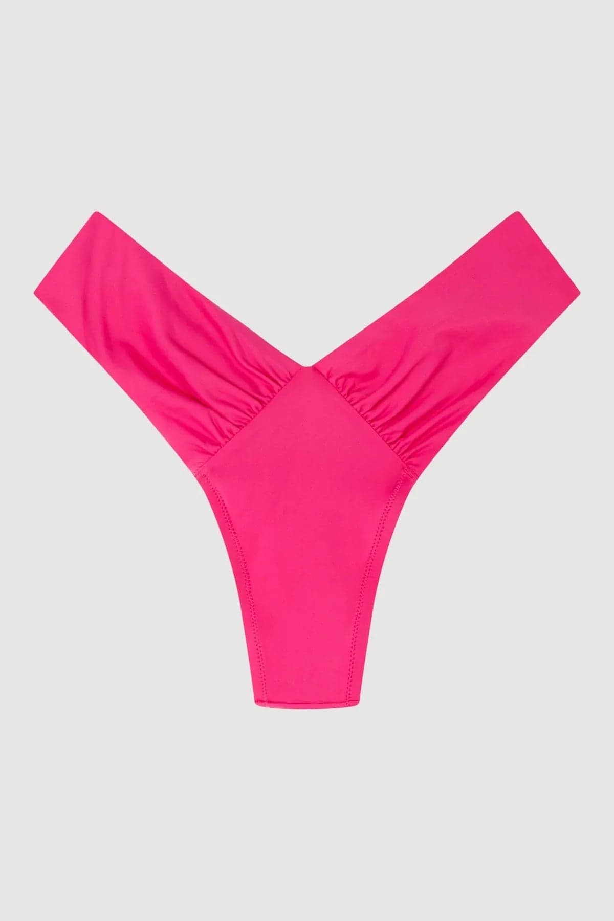 Bikini Donna Gisela Fucsia con Top Push Up e Slip Brasiliano a V - 5