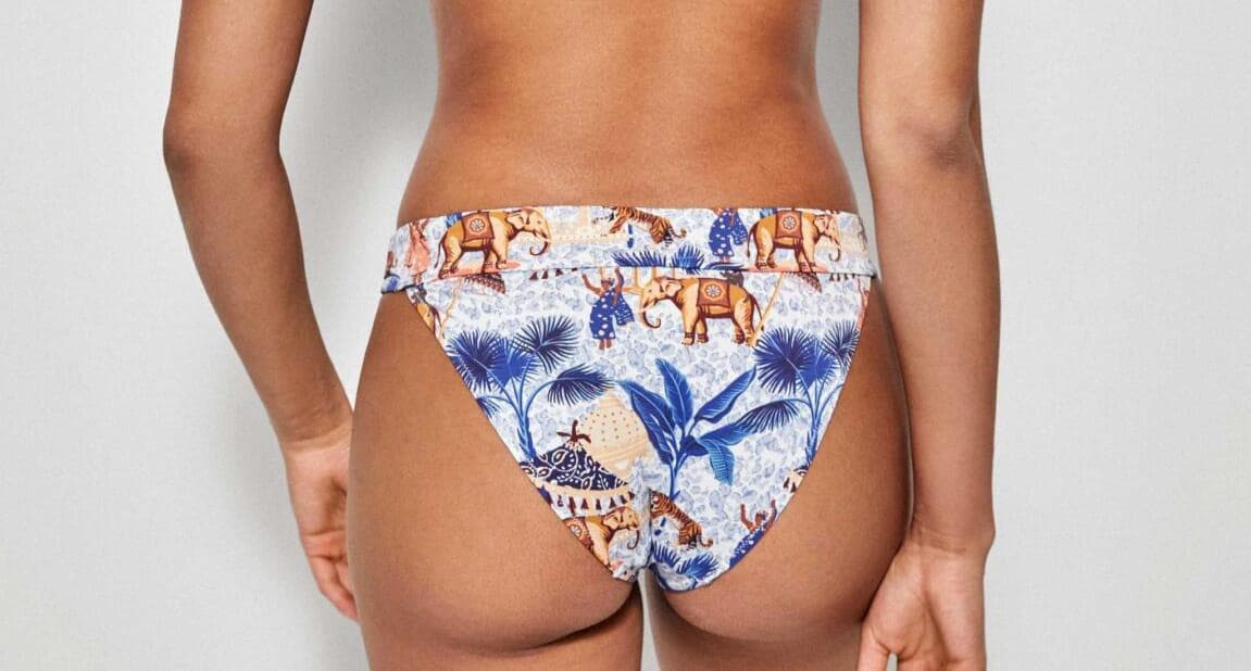 Slip Bikini Donna Gisela Estampado Fantasia Africana in Tessuto Elasticizzato - 2