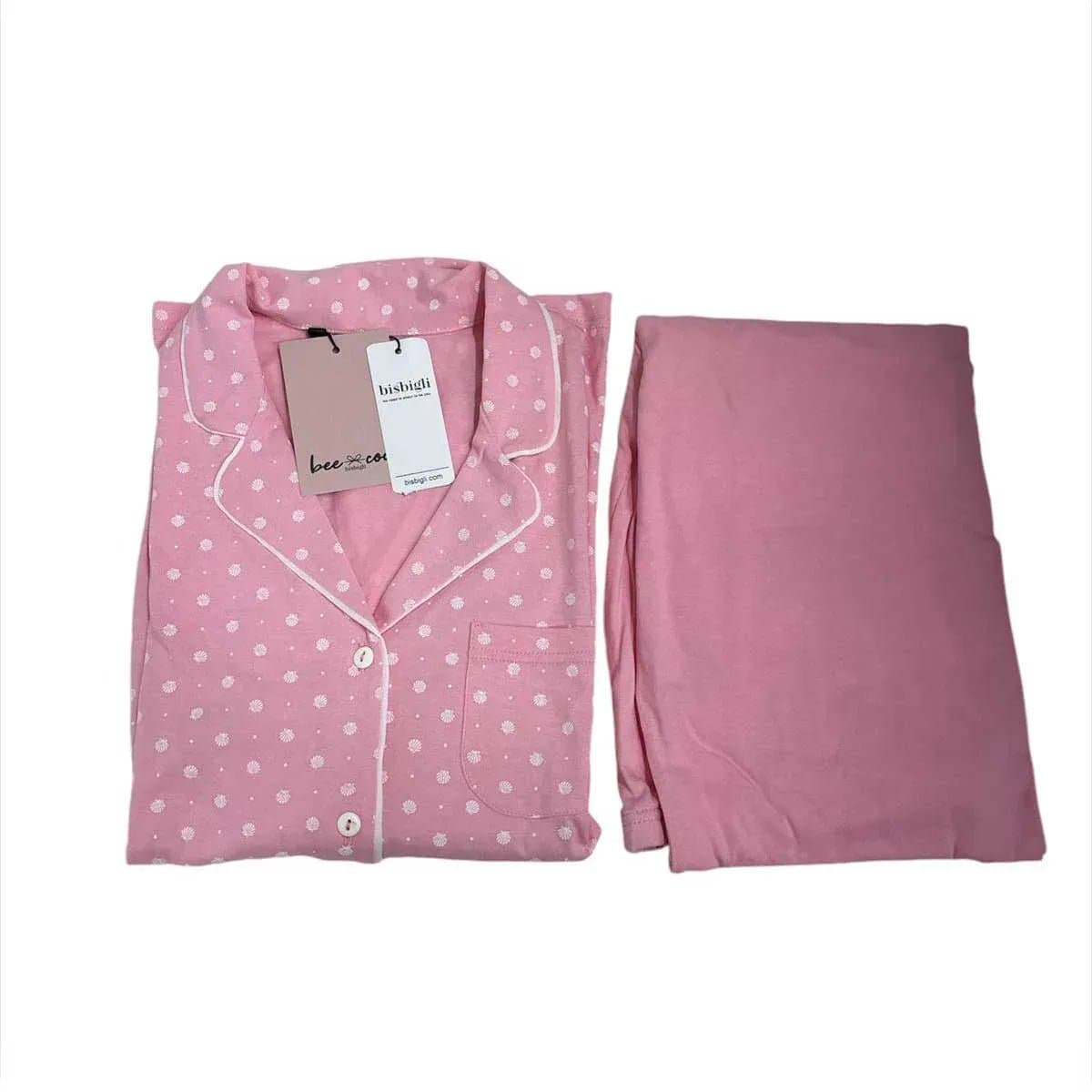 Pigiama Donna Bisbigli BO774378 Bee Cool Autunno/Inverno Aperto 100% Cotone - 6