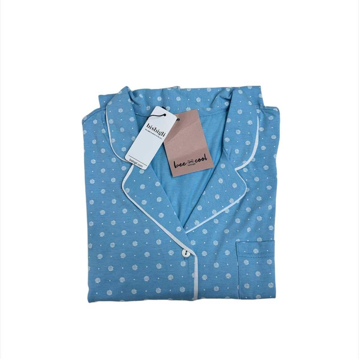Pigiama Donna Bisbigli BO774378 Bee Cool Autunno/Inverno Aperto 100% Cotone - 2