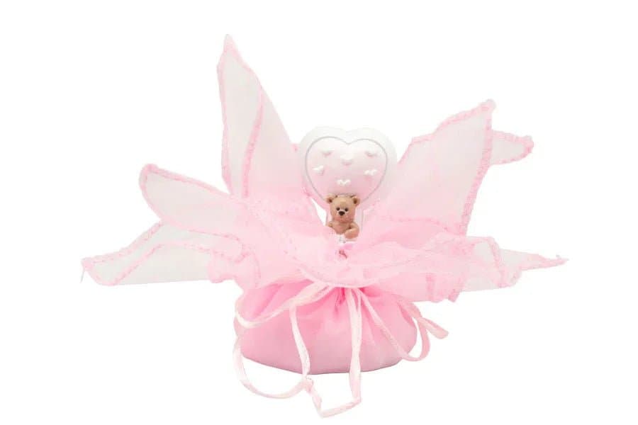 7 Pezzi Orsetta  Nascita Bimba 3d mongolfiera resina - 2