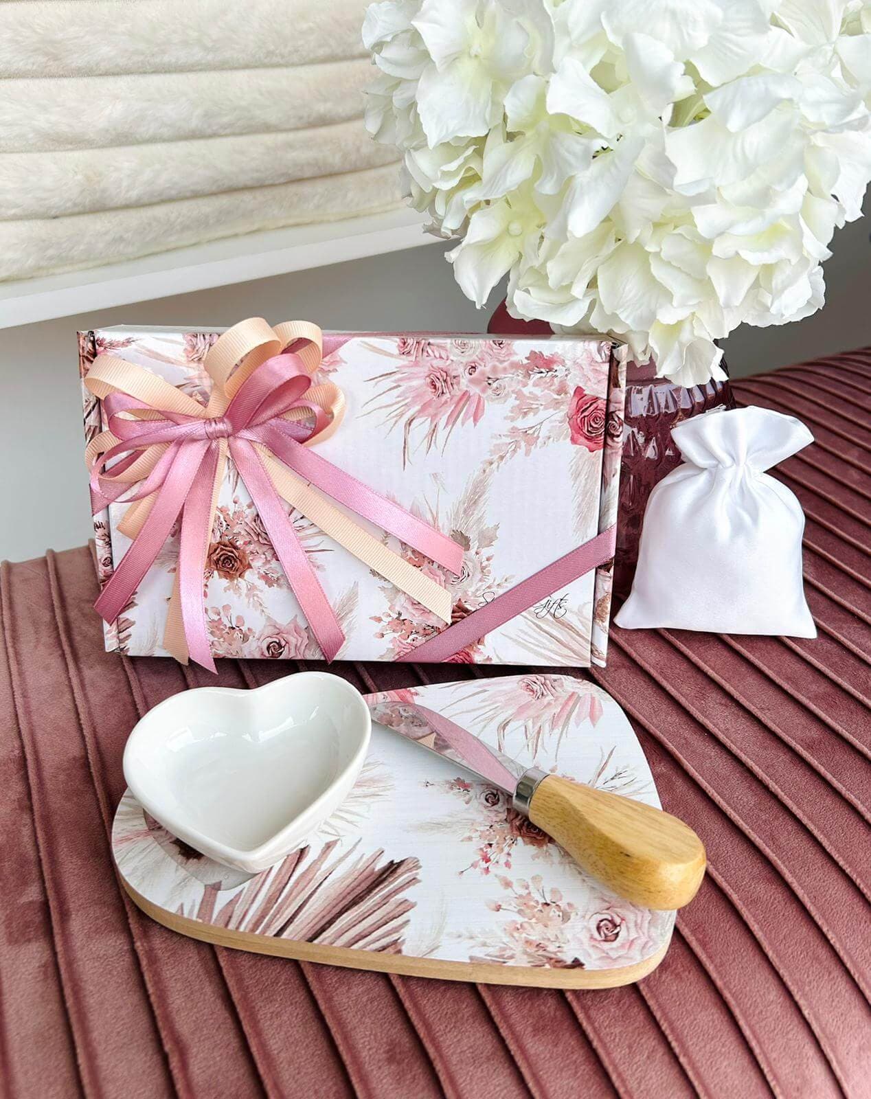 3 Pezzi Set coltello con ciotola Special Gifts Rose - 2