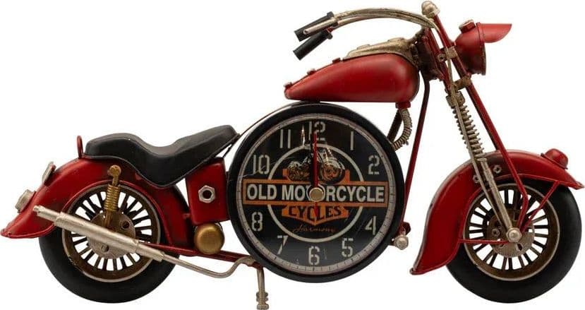 Moto Harmony Sveglietta moto metallo rossa  Porcellana
