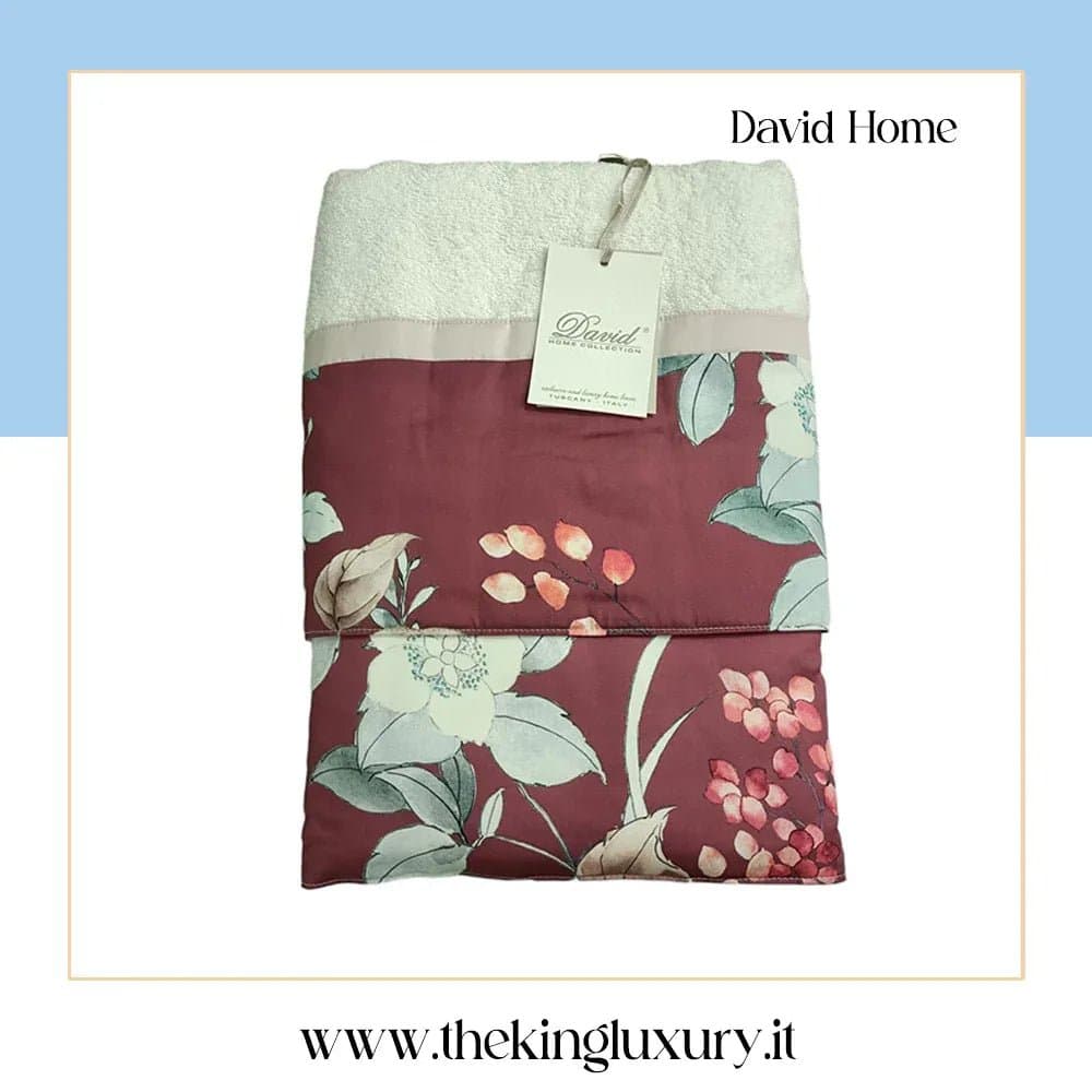 Set Asciugamani 1+1 David Flowers  Spugna di Cotone - 19