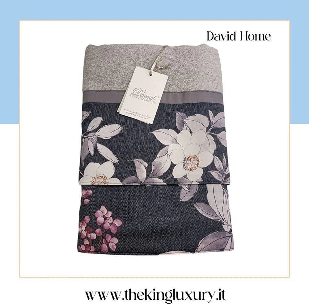 Set Asciugamani 1+1 David Flowers  Spugna di Cotone - 5