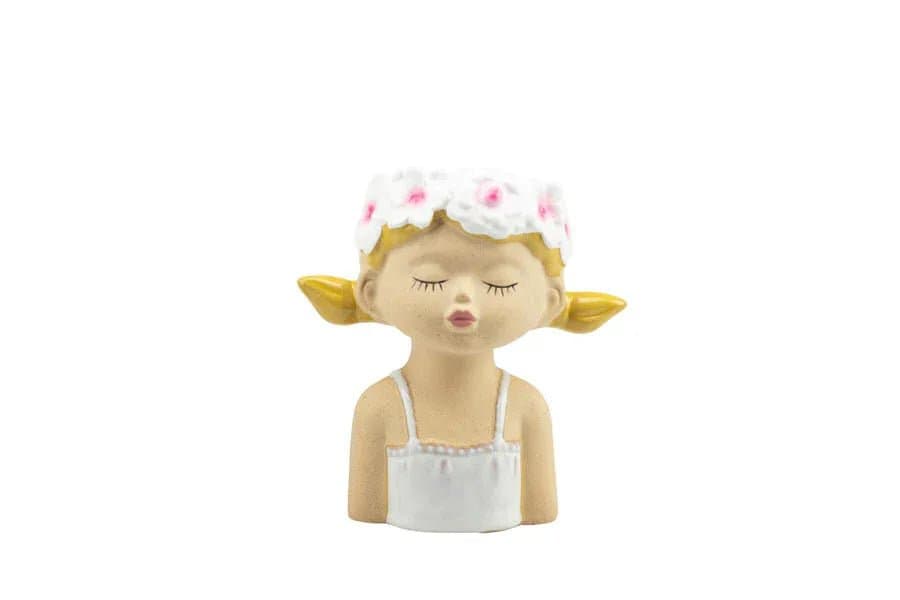 2 Pezzi Matrimonio Harmony Vasetto figurine ceramica - 5