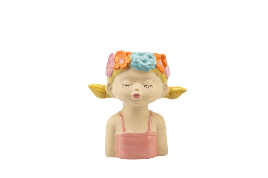 2 Pezzi Matrimonio Harmony Vasetto figurine ceramica - 2