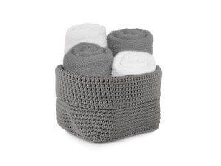 Cestino Lavette Daunex Uncinetto 30x30 con Cestino Elegante - 2