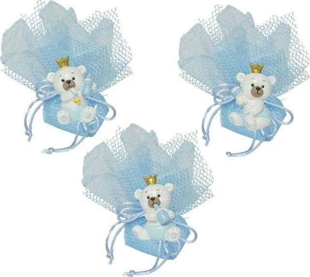 5 Pezzi Orsetto 3d  Resina Nascita Bimbo Harmony - 2
