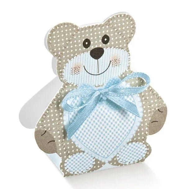 Scatolina Nascita Bimbo Orsetto Florentina Teddy Bear Celeste - 2